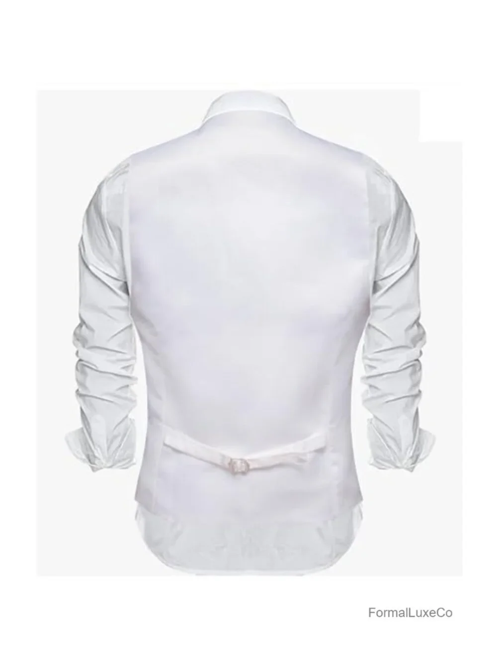 Men's Slim Fit V-Neck Suit Vest Formal Waistcoat 2-Pocket Dress Vest for